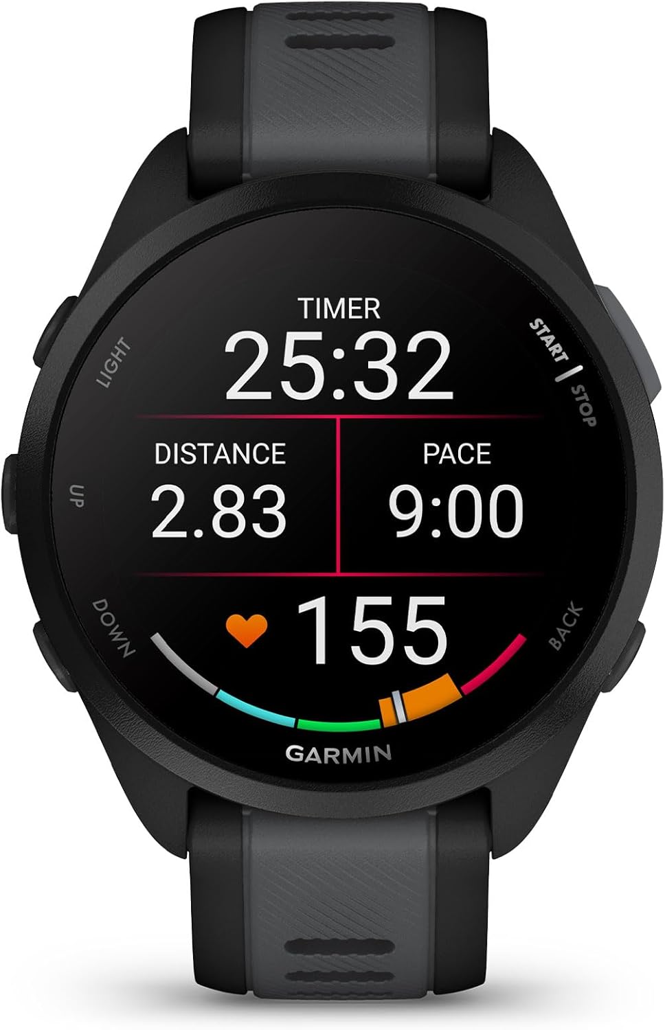 Garmin Forerunner 165 Music, Running Smartwatch, Colorful AMOLED Display, Training Metrics and Recovery Insights, Music on Your Wrist, Black