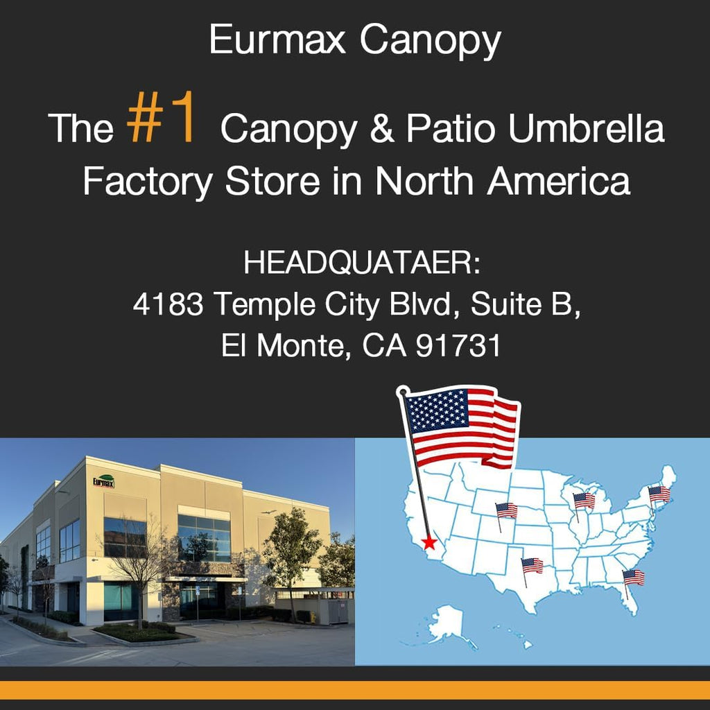 Eurmax USA 5x5 Pop Up Canopy Tent,Commercial Tent with Patented No-Tip Rolling Bag,4 Zippered Removable Walls,UV & Water Resistant Canopy Top,Heavy Duty Outdoor Gazebo,Instant Shelter(Red)