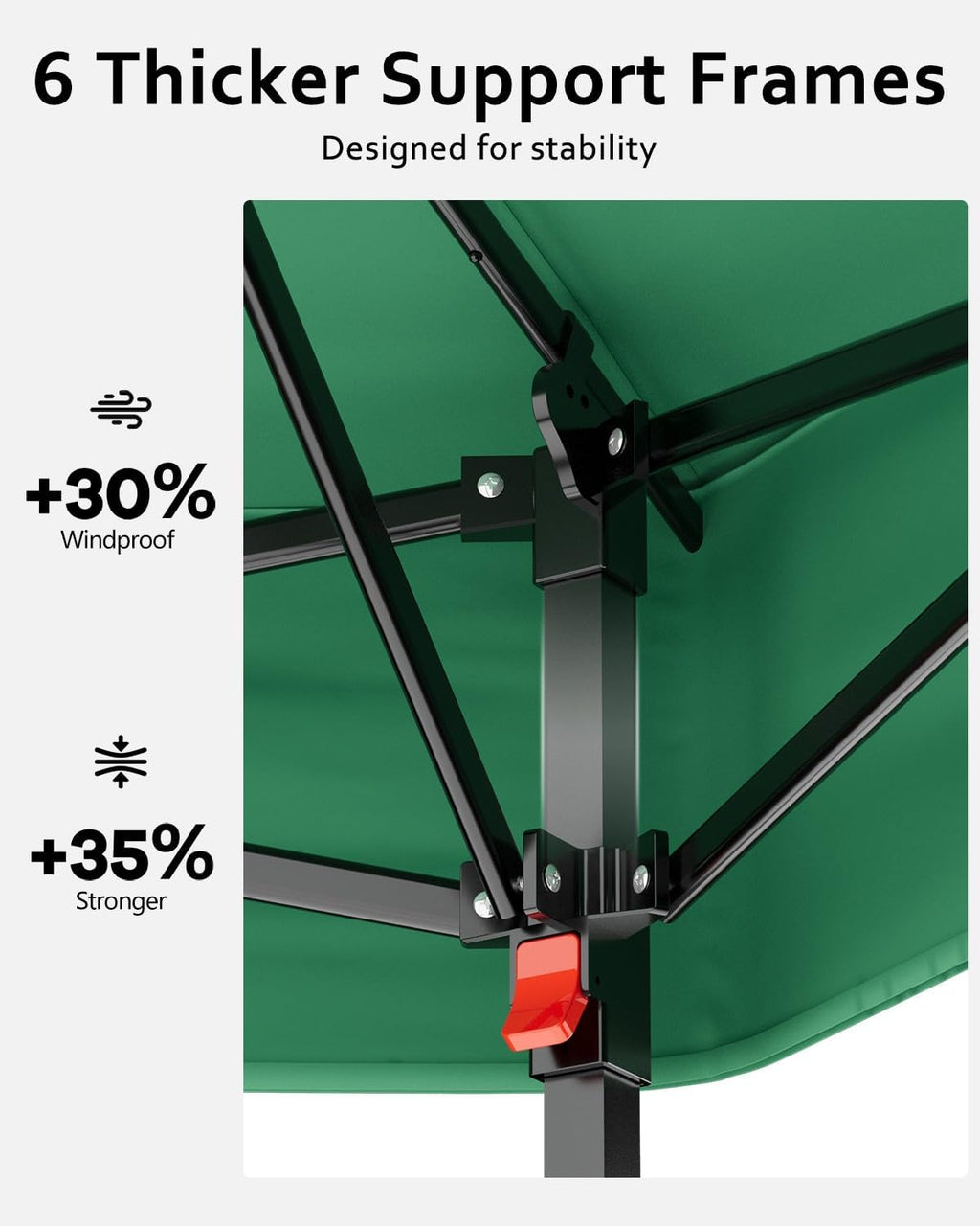 Pop Up Gazebo 13x13, Outside Canopy Tent-6 Side with Mosquito Netting, One Push Setup for Backyard Patio Garden Activities-Green
