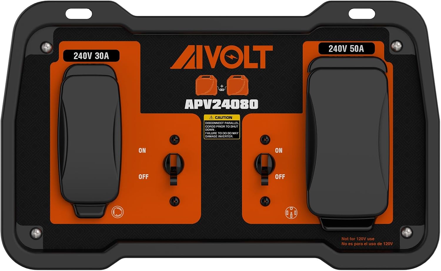 AIVOLT 240V 50-Amp Parallel Kit for Enclosed Frame Inverter Generators, ANSI/PGMA G300-2018 Standard Parallel Link with L5-30R and 14-50R Outlet