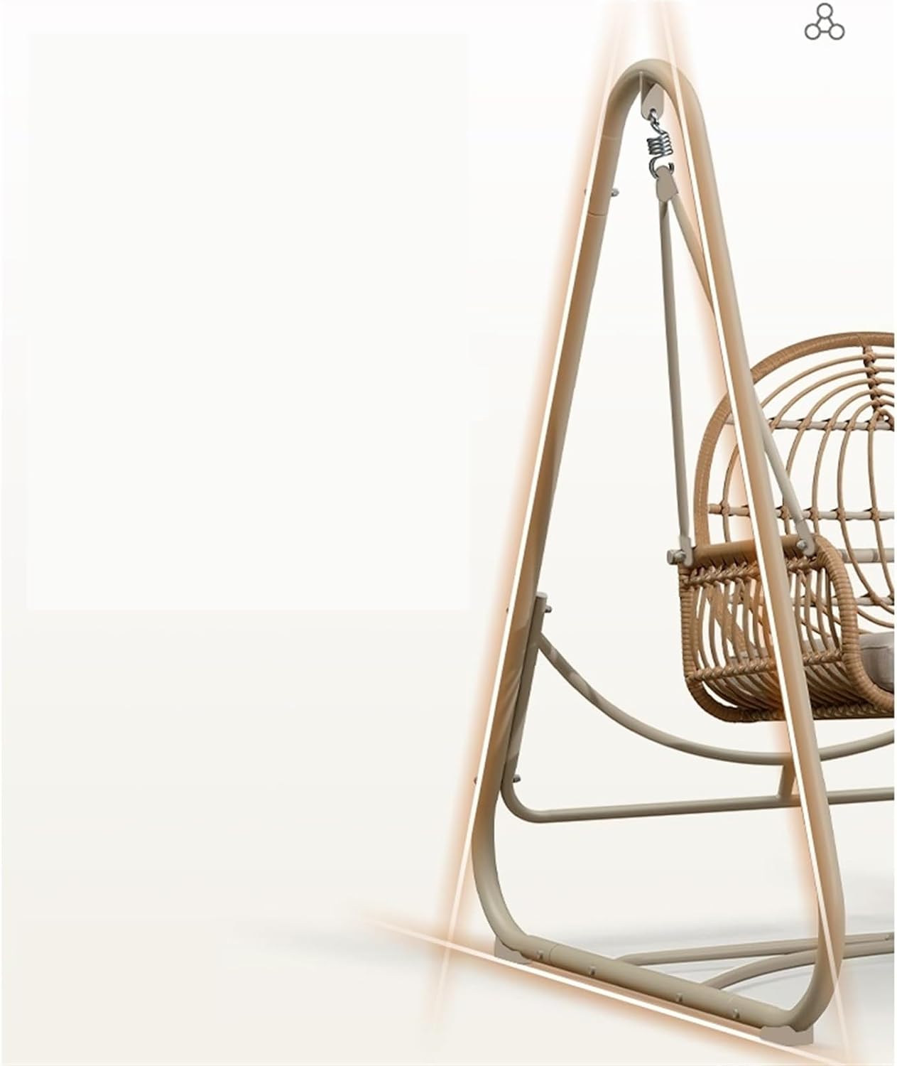 Garden Swing Chair Outdoor Swing Yard Garden Multi-Person Swing Chair Hanging Chair Rocking Chair Double Balcony Outdoor Swing Chair Porch Swings (Color : A)
