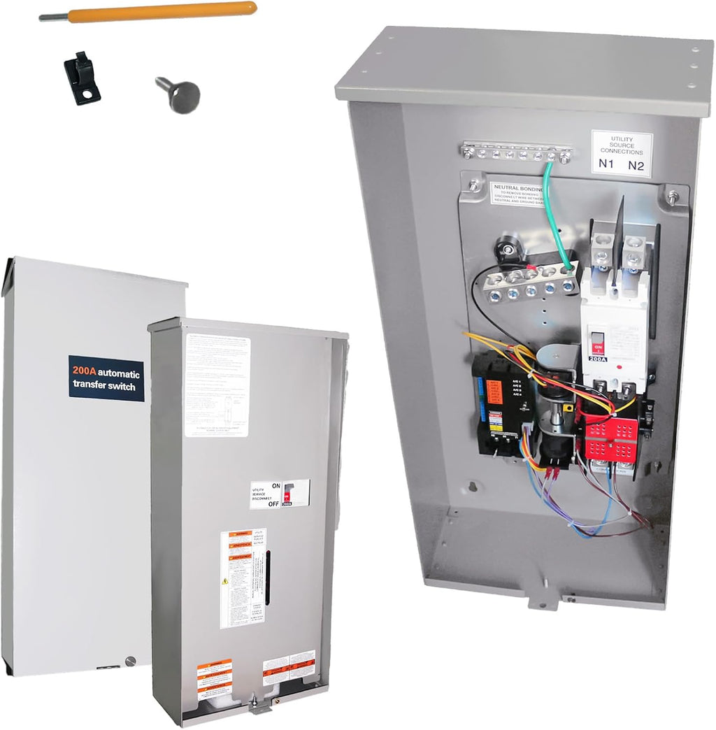 Generac 200 Amp Automatic Transfer Switch Replacement for RXSW200A3-120/240V 1-Phase with Power Management, NEMA 3R Aluminum Enclosure for Indoor/Outdoor Use