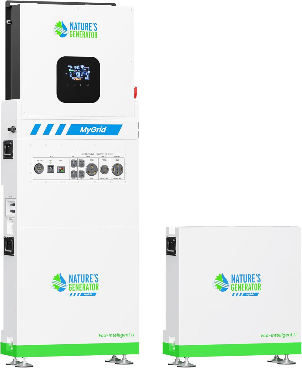 Nature's Generator Mygrid Lithium 10K Solar Generator with 10496Wh Battery