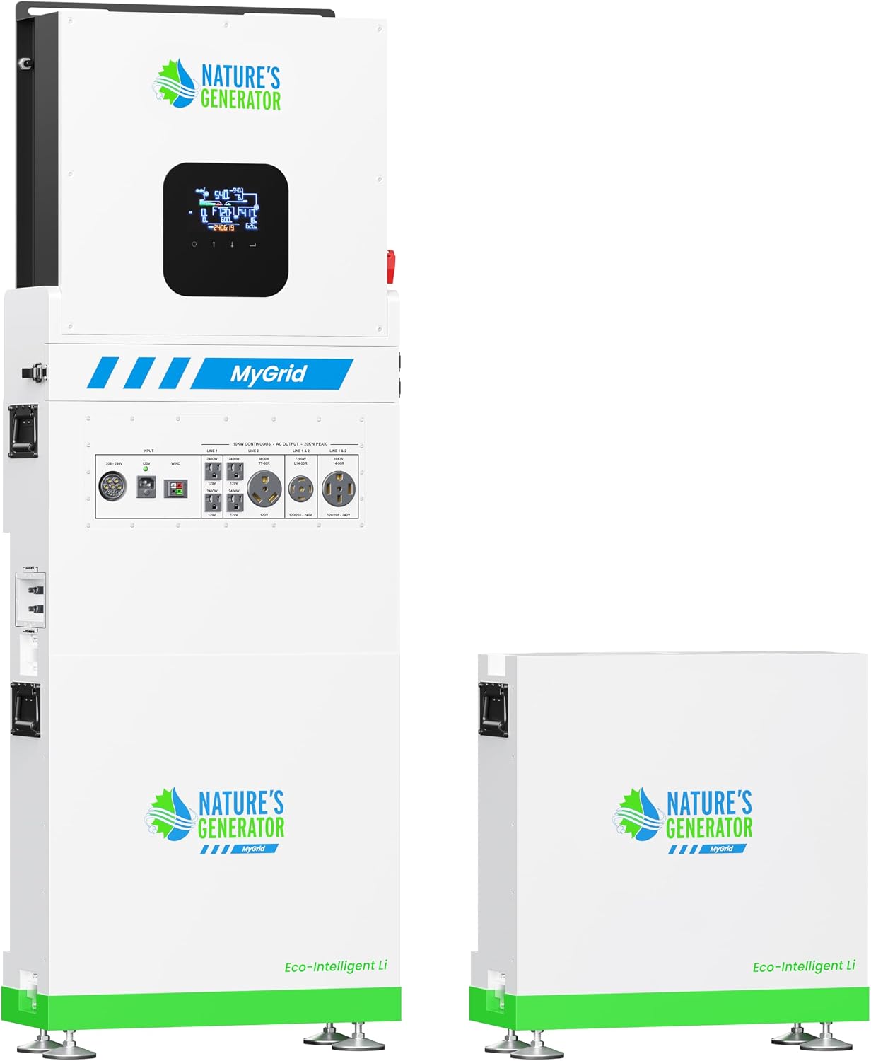 Nature's Generator Mygrid Lithium 10K Solar Generator with 10496Wh Battery
