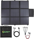 LENSUNSOLAR 200W 12V Portable Solar Panel Blanket with Standard Connectors for Solar Generator Power Station, Lightweight Ultra-Thin only 5.2 kgs/11.4 lbs