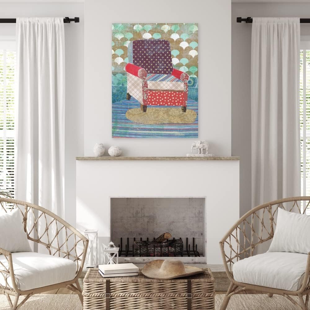 Fine Art Canvas Cubic Curve I Canvas Wall Decor by Artist Cartissi for Living Room, Bedroom, Bathroom, Kitchen, Office, Bar, Dining & Guest Room - Ready to Hang - 42 in x 56 in
