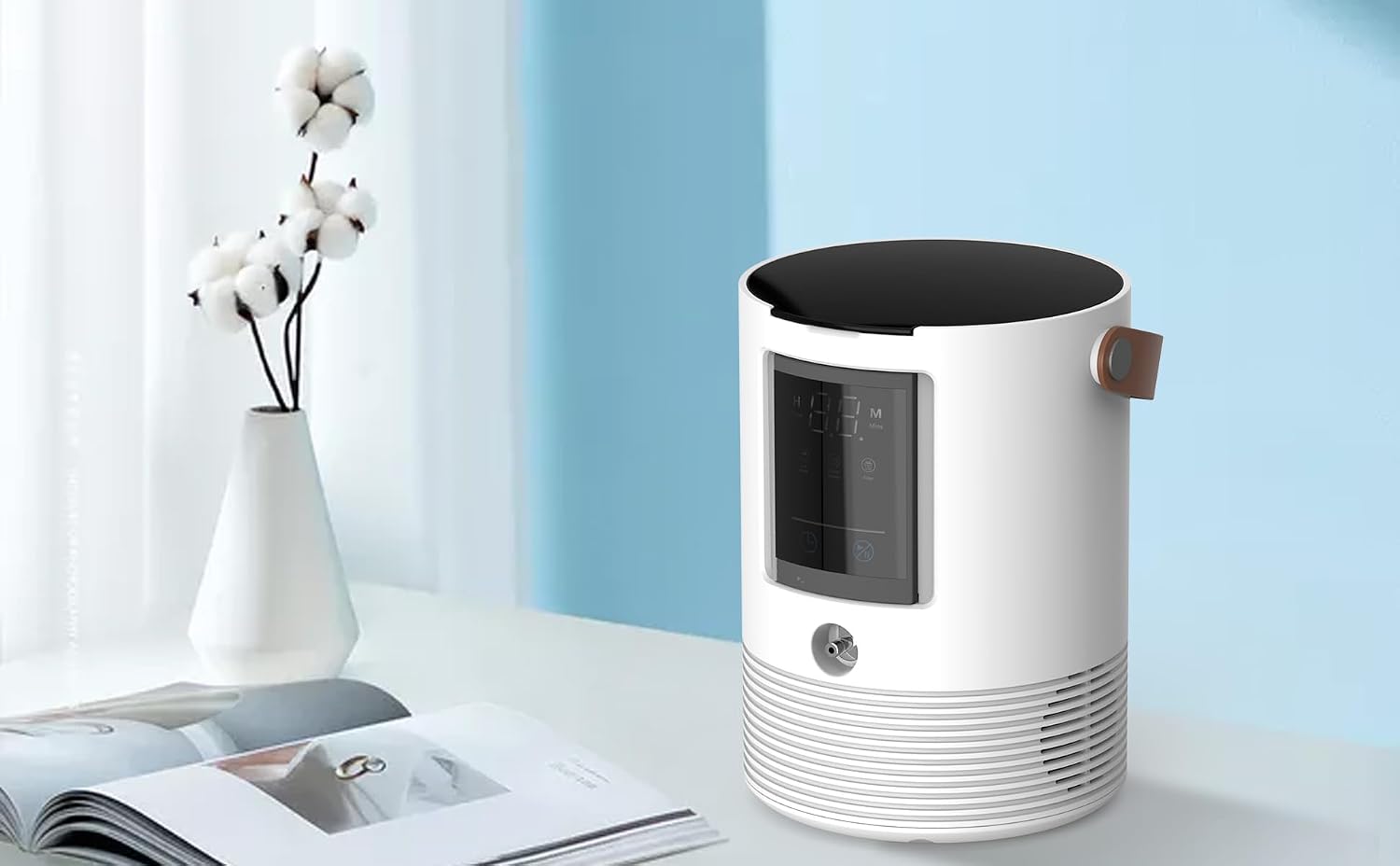 3-in-1 Hydrogen Inhalation Machine 240mL & Hydrogen Water Generator, 99.996% Ultra-Pure, Latest SPE/PEM Ionizer with Platinum Electrodes, 4-Hour Night Mode, Portable for Home, Travel, Car Use