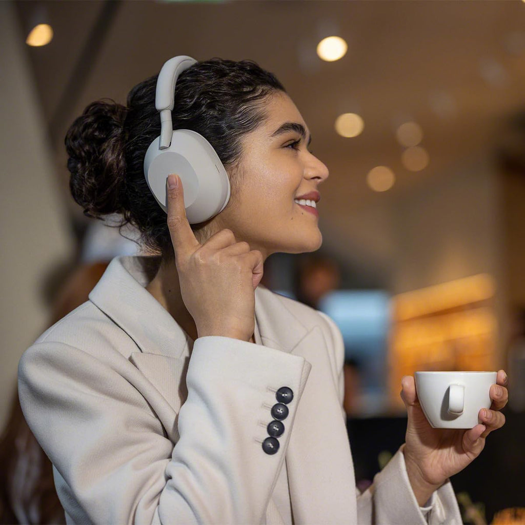 Sony WH-1000XM5 Premium Noise Canceling Headphones, Auto NC Optimizer, 30-Hour Battery, Alexa Voice Control, Silver