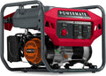 Powermate PM3800 3,800-Watt Gas-Powered Portable Open Frame Generator - Ultra-Quiet Performance - Ideal for Home, Camping, RV and Outdoor Activites - Engine Powered by Generac - 49 State - Red/Black