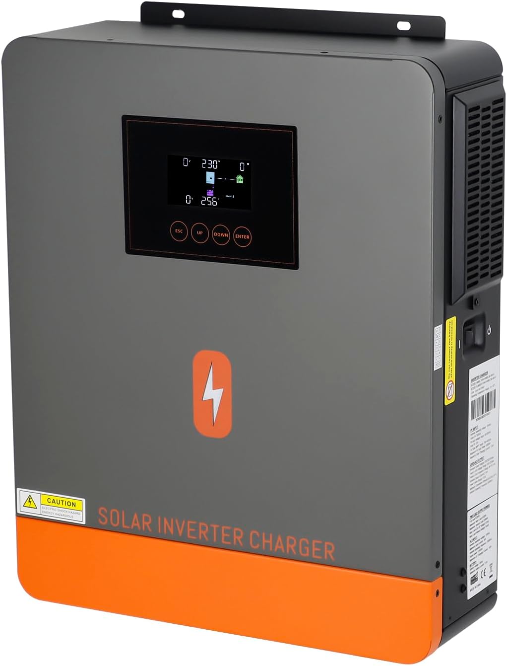 48V to 220/240VAC 6200W Hybrid Solar Inverter, With 120A MPPT Solar Charge Controller, Max PV Input Power 6500W, Max PV Array Voc 500Vdc, For 48V Lead Acid & Lithium batteries, off-grid applications