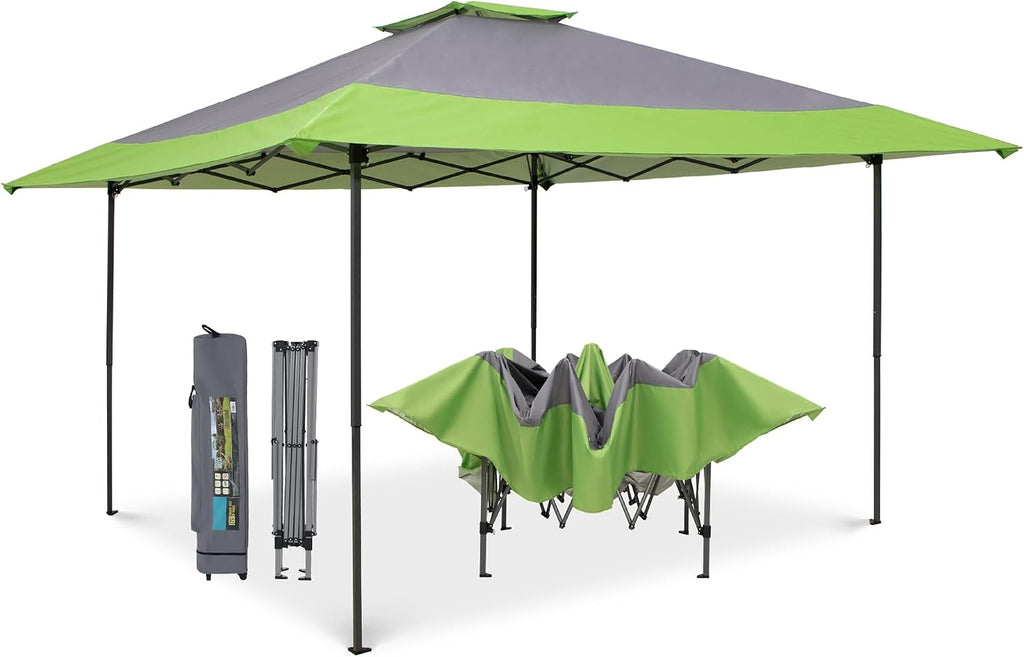 MFSTUDIO 13x13 Pop Up Canopy Tent, Gazebo Shelter Sun Shade Canopies Patio Portable Popup Tents Outdoor for Beach,Parties,Camping, 169 Sq. Ft of Shade
