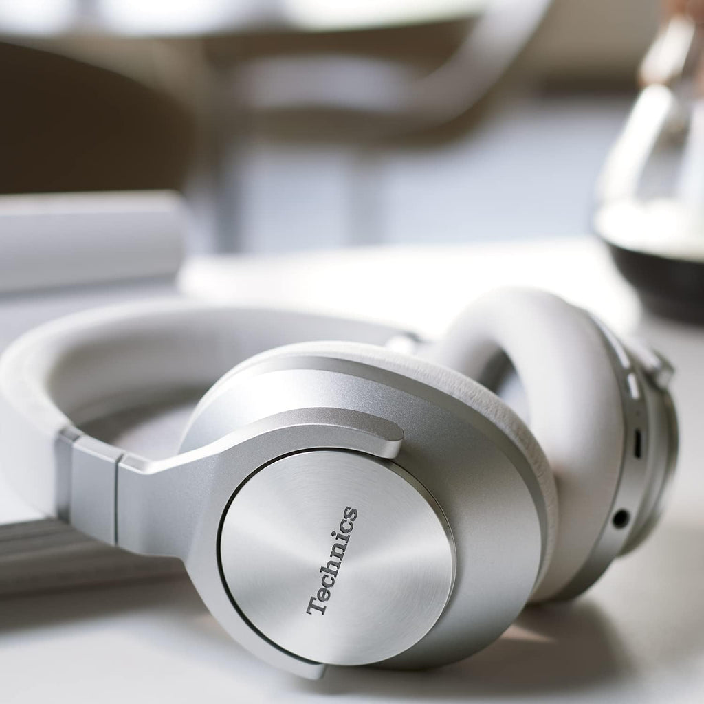 Technics - Wireless Noise Cancelling Over-Ear Headphones with 2 Device Multipoint Connectivity - EAH-A800-S Silver