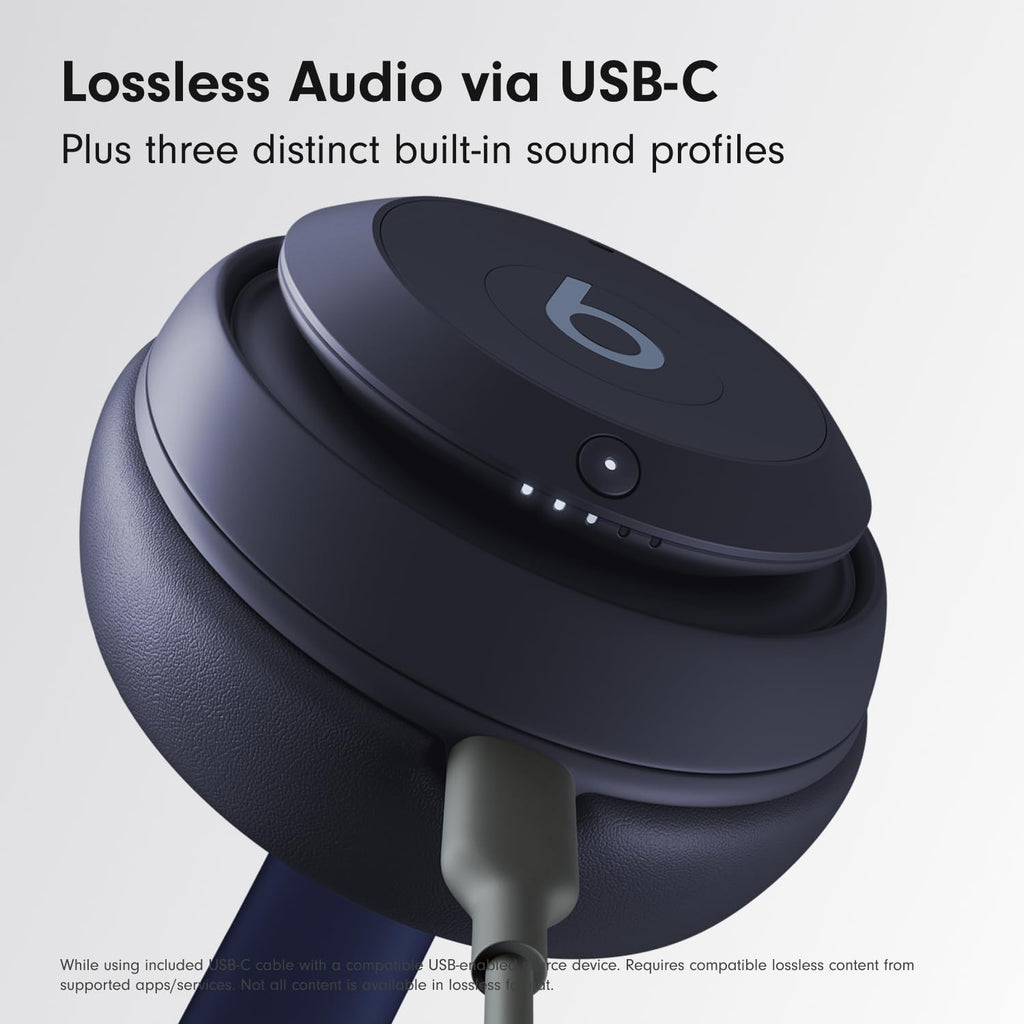 Beats Studio Pro Premium Wireless Over-Ear Headphones- Up to 40-Hour Battery Life, Active Noise Cancelling, Great for Travel & Commuting, USB-C Lossless Audio, Apple & Android Compatible - Navy
