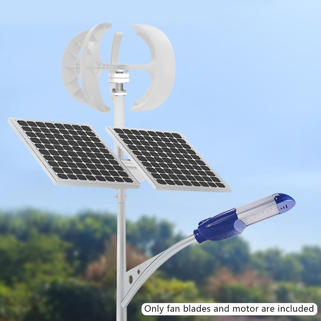 600W Wind Turbine Generator With Controller, 5 Blades, Lantern Shape, Automatic Wind Angle Speed Regulation, 3-Phase AC Permanent Magnet for Home Use