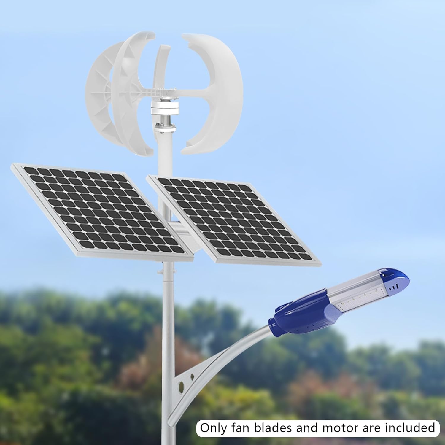 600W Wind Turbine Generator With Controller, 5 Blades, Lantern Shape, Automatic Wind Angle Speed Regulation, 3-Phase AC Permanent Magnet for Home Use