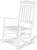 Shine Company Maine Wood Rocking Chair, White