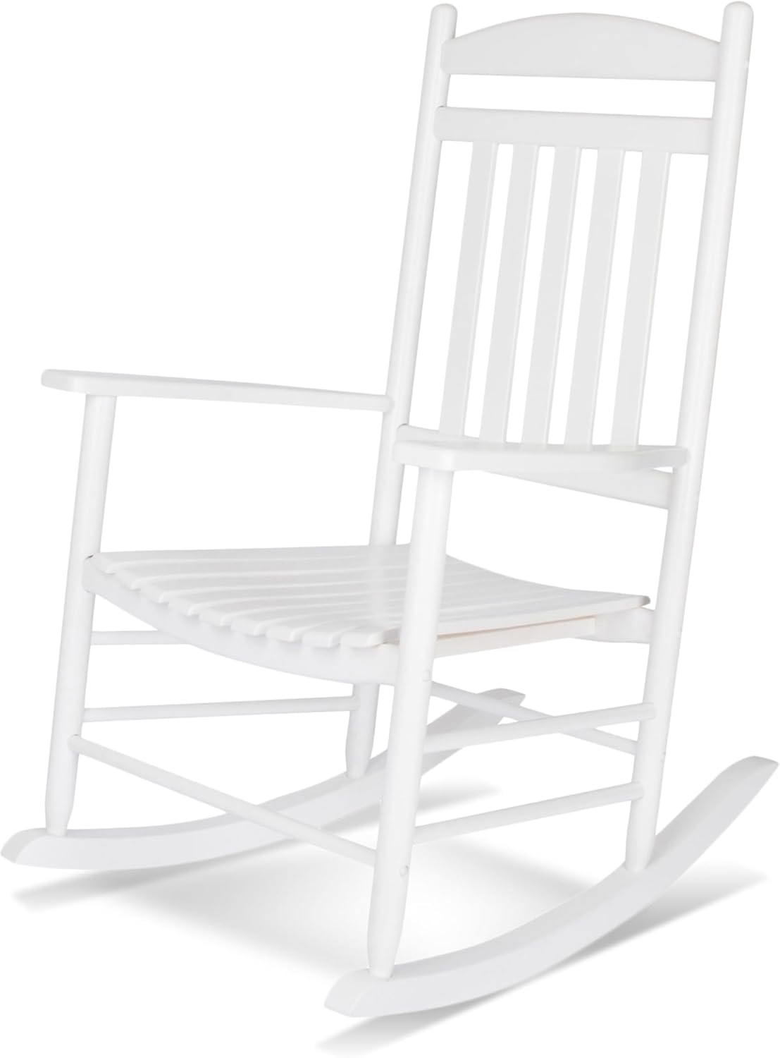 Shine Company Maine Wood Rocking Chair, White