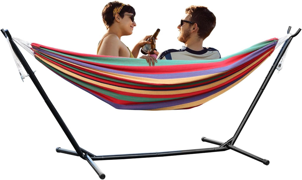 Swing Hammock Stand, A-Shaped Strong Load Bearing Hammock Stand, Anti-Deformed Hammock Chair Stand Swing Support Rack for Home or Outdoor (Red)