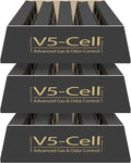 IQAir V5-Cell Filter 3Pk - Genuine Replacement Air Filter HealthPro Plus - Activated Carbon & Alumina Filter for Versatile Gas and Odor Control - Swiss Made Filters for Air Purifiers