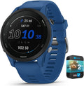 Garmin 010-02641-01 Forerunner 255 GPS Smartwatch Tidal Blue | Official USA Partner Model | Bundle with 2 YR CPS Enhanced Protection Pack