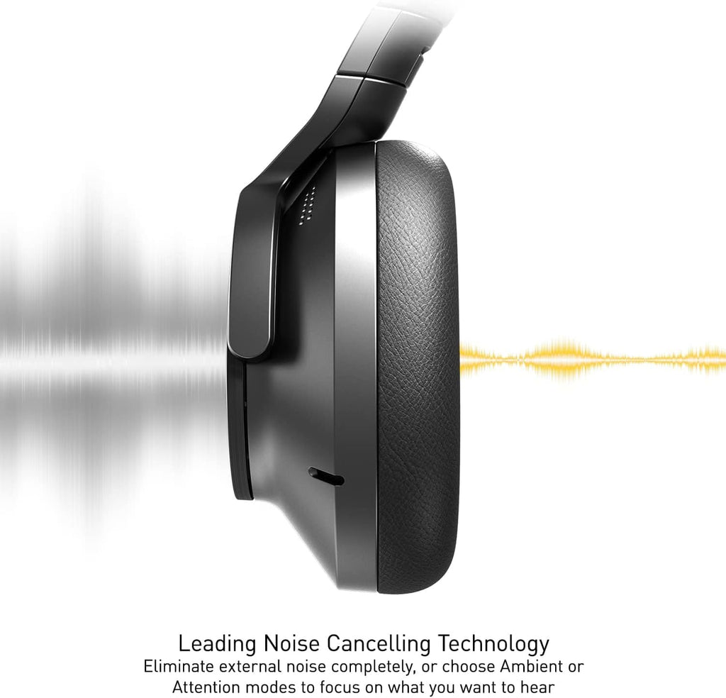Technics - Wireless Noise Cancelling Over-Ear Headphones with 2 Device Multipoint Connectivity - EAH-A800-K Black