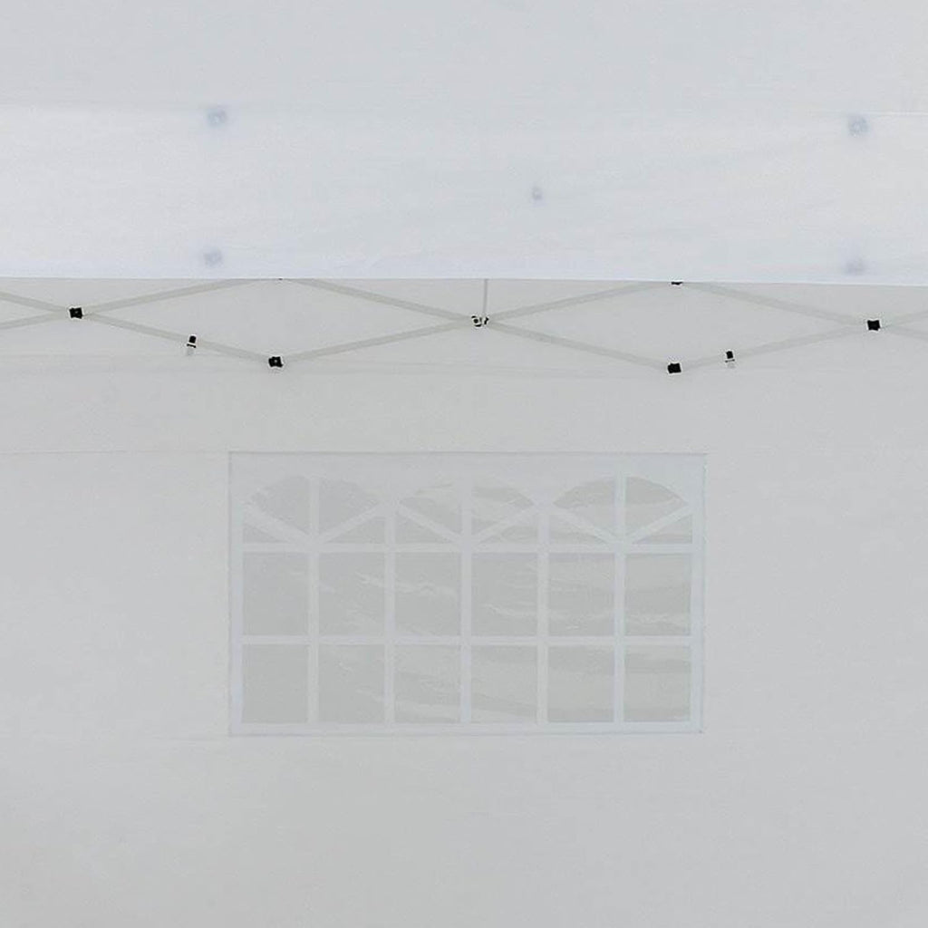 Z-Shade Venture 12 x 10 Foot Lawn Garden Event Outdoor Pop Up Canopy Gazebo Portable Shelter Tent with Walls and Windows, White