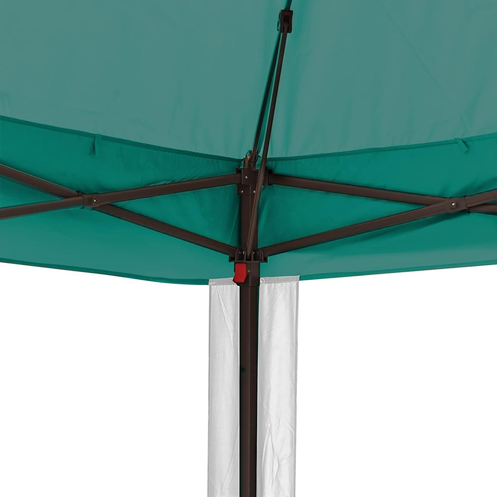 11'x11' Pop Up Gazebo for Patios Canopy Tent with Sidewalls Outdoor Gazebo with Mosquito Netting Pop Up Canopy Shelter Wedding Tent (Green)