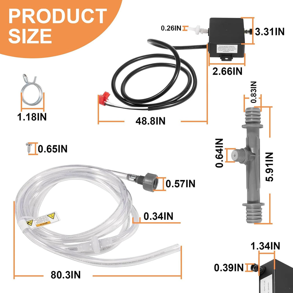 72602 Complete Ozone Generator Replace for Freshwater III Hot Tub Spa Ozonator System Fit for Hot Spring Spas & Hot Tub Models 1995 to Current