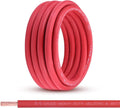 2/0 Gauge Battery Cable, 25FT Red 2/0 AWG Pure Copper Wire Welding Cable, for Automotive, Battery, Solar and Generator, Standard USA OFC Wire