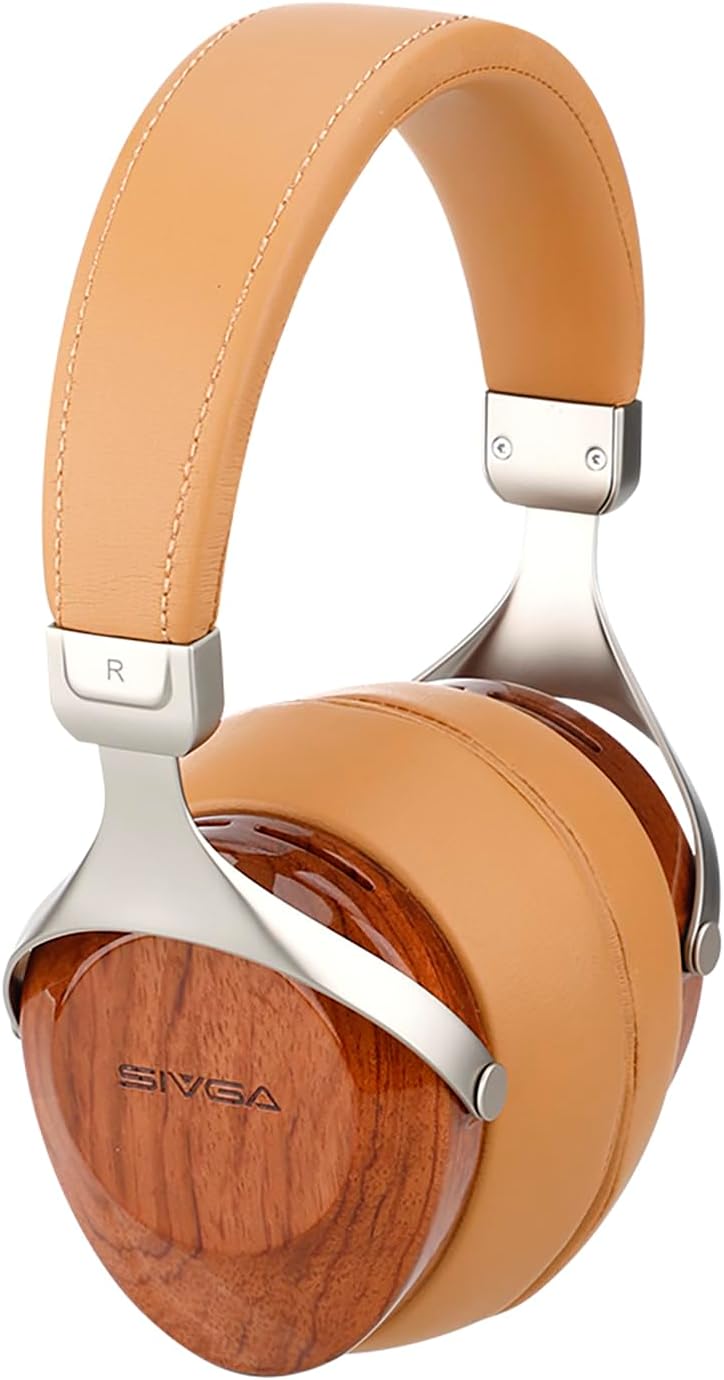 SIVGA SV021 Robin Classic Rosewood Wooden Closed Back Wired Over-Ear Headphone