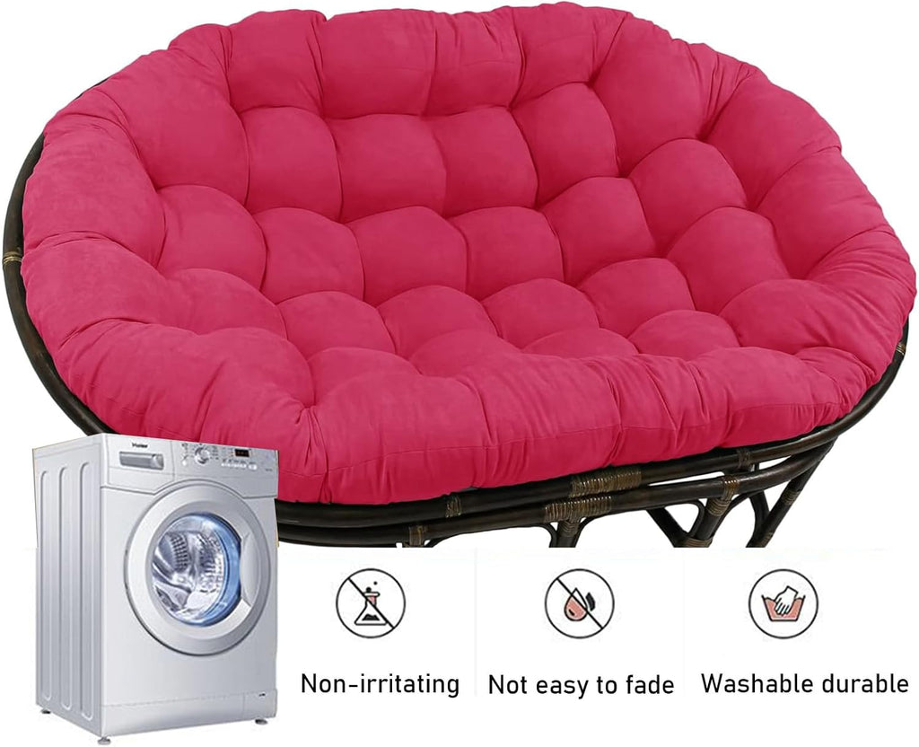 ZTGL C,1 pc 170x120cm, Large Water Proof Papasan Chair Cushion, Thicken Indoor Outdoor Rocking Chair Cushion, Rattan Hanging Basket Cushion, 2 Person Egg Nest Replacement Pad