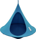 Double Cacoon Hanging Chair for Two – Cozy Indoor/Outdoor Hammock with Polyester Canvas, 440 lb Capacity, Includes 18ft Rope & Carabiner (Bayou Breeze)