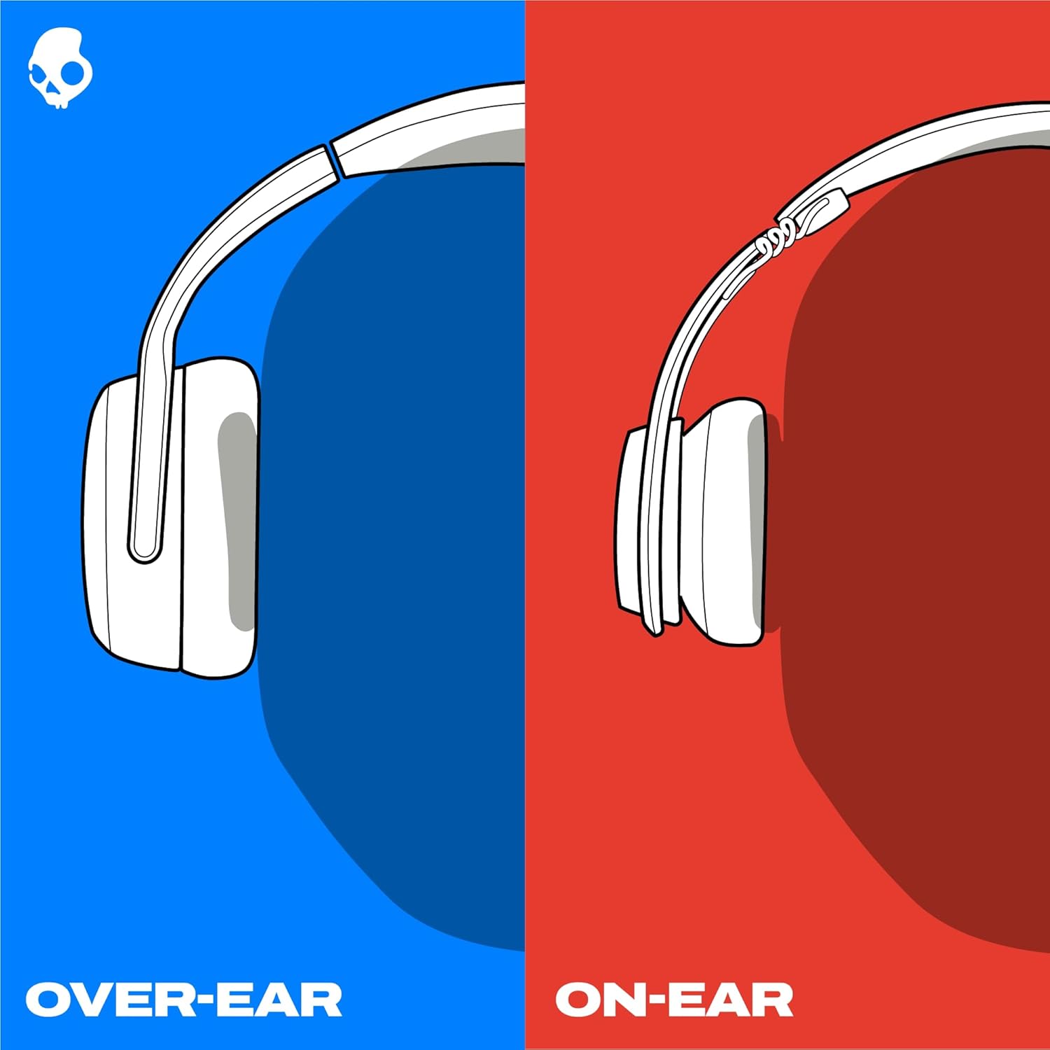 Skullcandy Crusher Evo Wireless Bluetooth Headphones with Multi-Sensory Bass, Noise Isolating Over-Ear Fit, Up to 40 Hours Battery, Microphone for iPhone Android - True Black