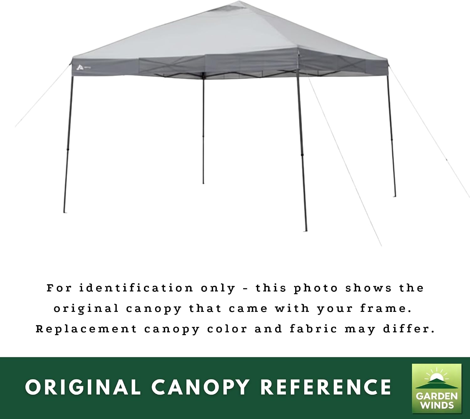 Garden Winds Reinforced Replacement Canopy Top Cover Compatible with The 30726, WMT-1212122N, 612463 Ozark Trail, Yaheetech 12' X 12' Pop Up - Classic Stone, Riplock 350