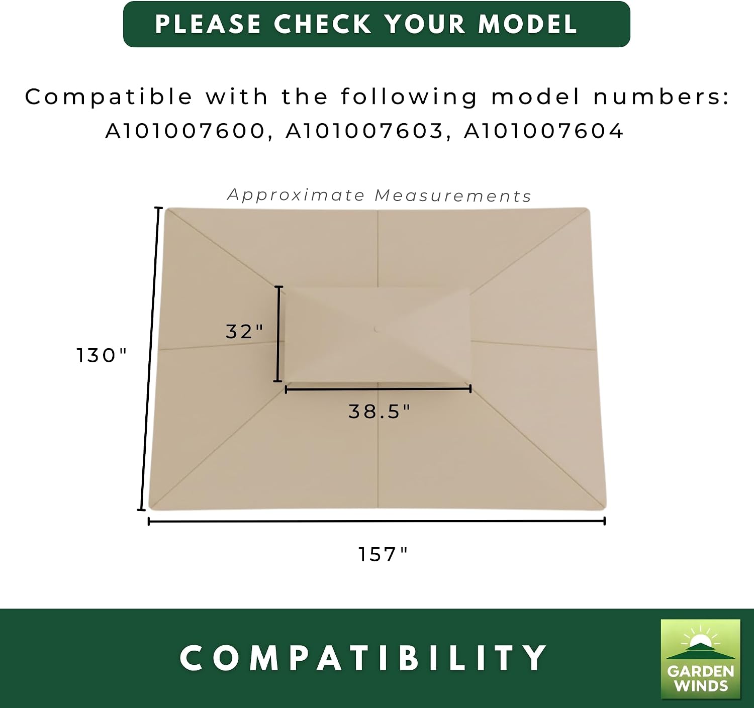 Garden Winds Reinforced RipLock 350 Replacement Canopy Top Cover Compatible with Broyhill Eagle Brooke Ashford 10' x 12' Gazebo Models A101007600, A101007603, A101007604 – Cinnabar