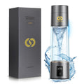 PUREPEBRIX Hydrogen Water Bottle Generator - IHSA Certified 6400 PPB Hydrogen Water Machine - Wellness Gift for Men, Hydrogen Water Pitcher (Grey)