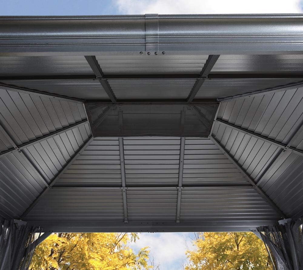 Sojag Outdoor 12' x 16' Mykonos Double Roof Hardtop Gazebo Outdoor Sun Shelter