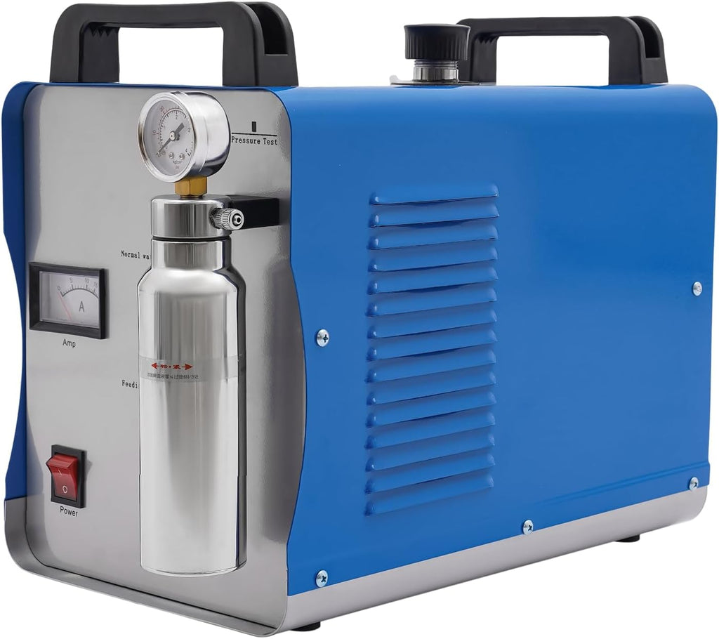 Gbonklong Oxygen Hydrogen Generator Water Welder Hydrogen Generator HHO Generator 86.26 Qt/H Flame Welder Acrylic Oxygen Generator for Home Use, Portable Oxygen Generator (Blue)