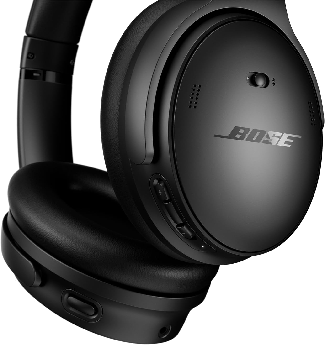 Bose QuietComfort Wireless Noise Cancelling Headphones, Bluetooth Over Ear Headphones with Up to 24 Hours of Battery Life, Black (Renewed)