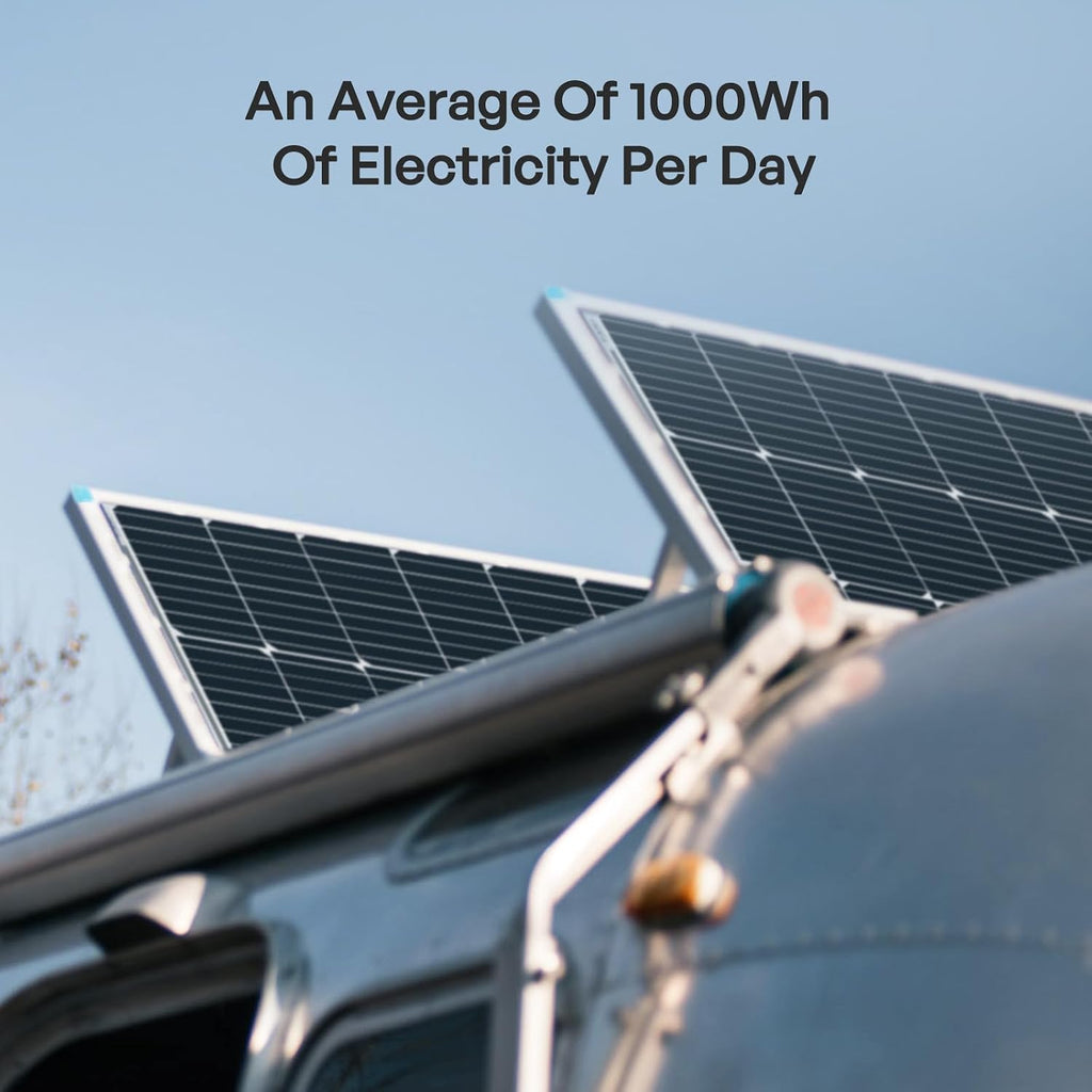 Renogy 200 Watt 12V Complete Solar Panel Starter Kit: 2pcs 100W Solar Panel + 30A Charge Controller + 100Ah Lithium Battery + 600W Premium Solar Inverter for RV Off Grid with Battery and Inverter