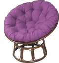 Hanging Basket Chair Cushion, Indoor Outdoor Papasan Chair Cushion, Thick Round Overstuffed Egg Chair Pad Hanging Hammock Seat Cushion Patio Furniture Cushion(Purple,110cm(43in))