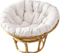 Indoor Outdoor Waterproof Papasan Chair Cushion Egg Chair Cushion Hanging Chair Cushion Patio Chair Mat for Rocking Chair Seats(White,170 * 120cm)