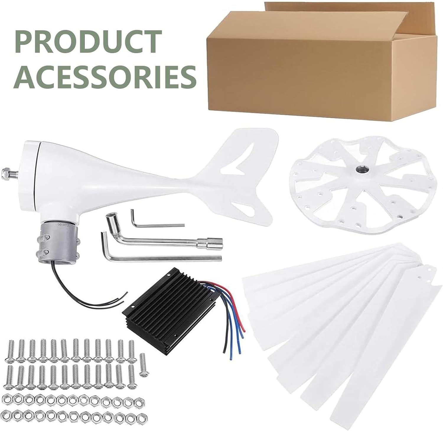 Home Wind Generators 12000W, Magnetic Levitation Wind Turbine for 12V/24V/48V Systems, Efficient Renewable Energy Solution for Home Use, Quiet and Durable Design