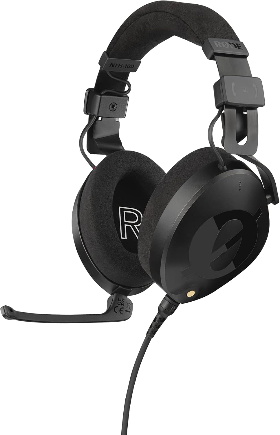 RØDE NTH-100M Professional Over-ear Headset for Media, Broadcast, Podcasting, Content Creation, Streaming, Working From Home,Black