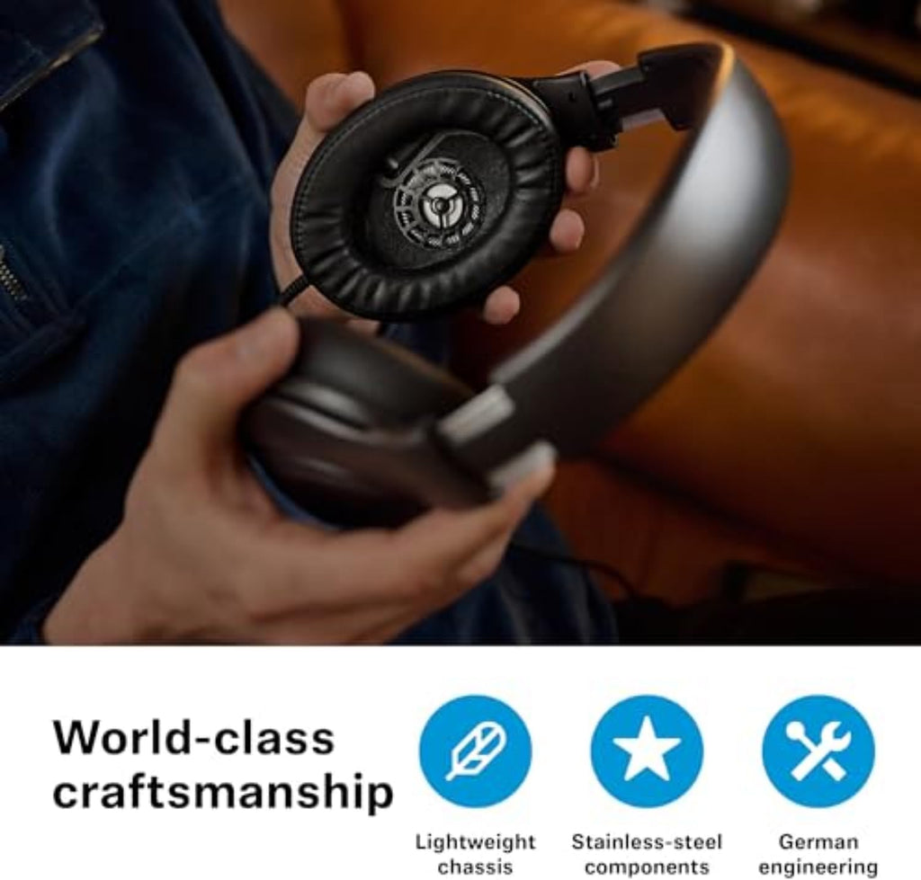 Sennheiser HD 620S Closed-Back Over-Ear Audiophile Headphones – Natural Spatial Imaging, Low Distortion, Comfortable All-Day Design, Detachable Cable – Ideal for Focused Listening, Gaming, and Desk