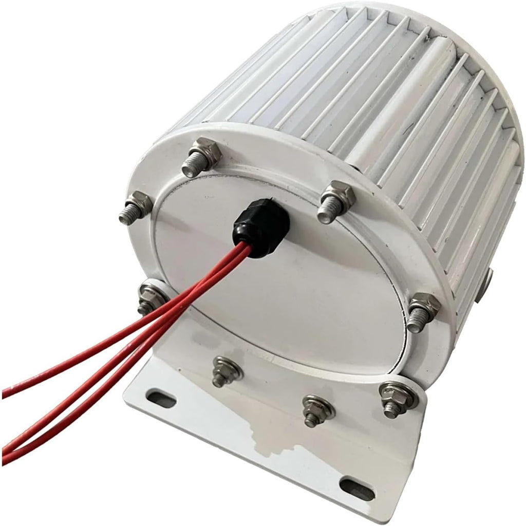 Low Speed 50KW 40KW Permanent Magnet Generator AC 3 Phase Wind Turbine 230V 380V Motors tor for Home Use for Home, Farm, RVs, Boats(120V_40KW)