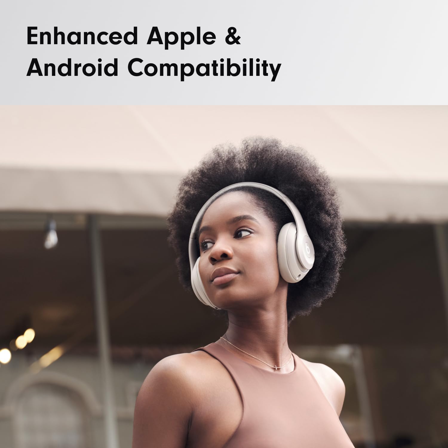 Beats Studio Pro Premium Wireless Over-Ear Headphones- Up to 40-Hour Battery Life, Active Noise Cancelling, Great for Travel & Commuting, USB-C Lossless Audio, Apple & Android Compatible - Sandstone