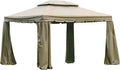 10 x 12 Scalloped Two-Tiered Gazebo Replacement Canopy Top Cover