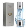 PUREPEBRIX Hydrogen Water Bottle - IHSA Certified 6400 PPB Portable Hydrogen Water Maker - Health Gift for Parents, Molecular Hydrogen Water (Silver)