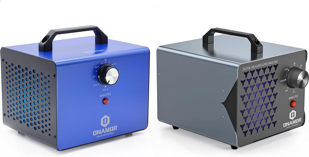 ONAMOR Bundle | Ozone Generator 80000mg and Ozone Generator 83000mg - Ozone Machine Ionizer & O3 Deodorizer for Home, Smoke, and Pet Room.